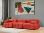 Atelier Del Sofa Doblo Sofá de 3 plazas - Rojo